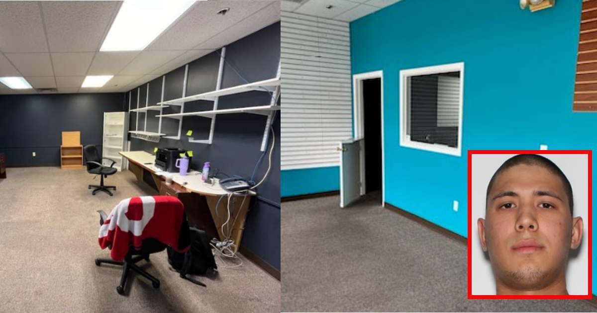 Фотографии офиса компании Priority 1 Medical Equipment, который выглядит неиспользуемым, а также фотография водительского удостоверения Ануара Абдрахманова/(Материалы окружного суда США) Фотографии офиса компании Priority 1 Medical Equipment, который выглядит неиспользуемым, а также фотография водительского удостоверения Ануара Абдрахманова/(Материалы окружного суда США)