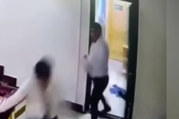 Драка Сапиева и его заместителя попала на видео