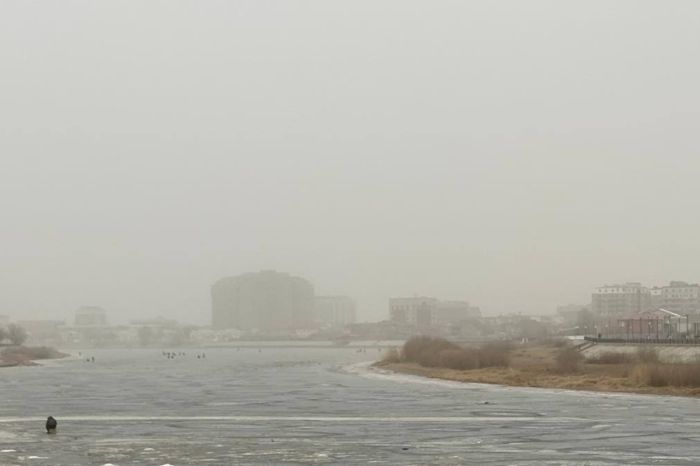 Пылевая буря накрыла Атырау