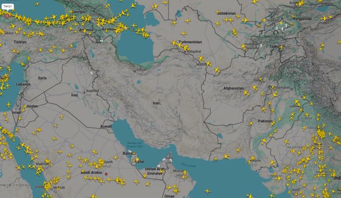 Казахстан прекратил полёты на Ближний Восток