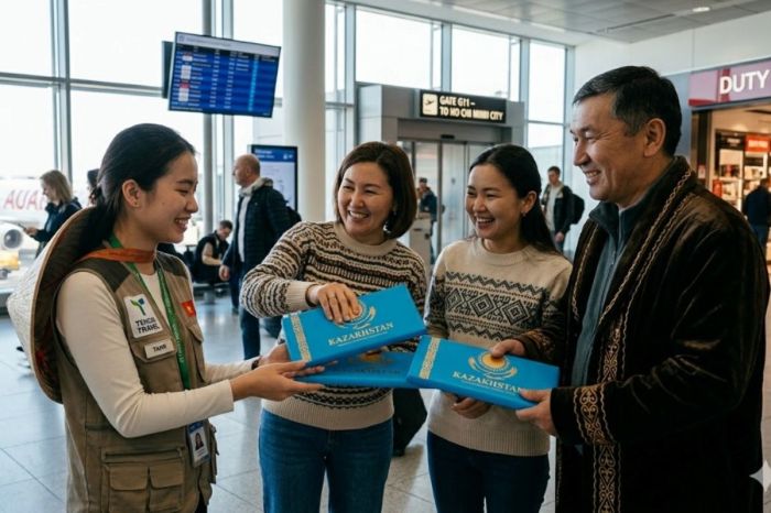 Шоколад в синей обертке и вежливое «Ау»: Как казахстанцы покоряют сердца по всему миру