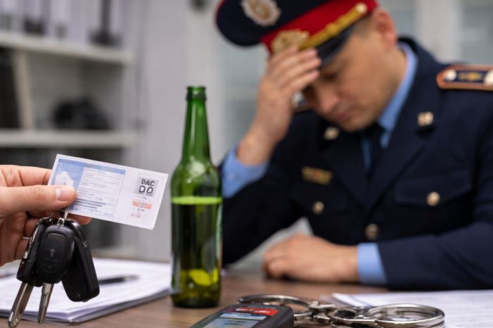 Апелляция не помогла: в Астане наказали полицейского за нетрезвое вождение