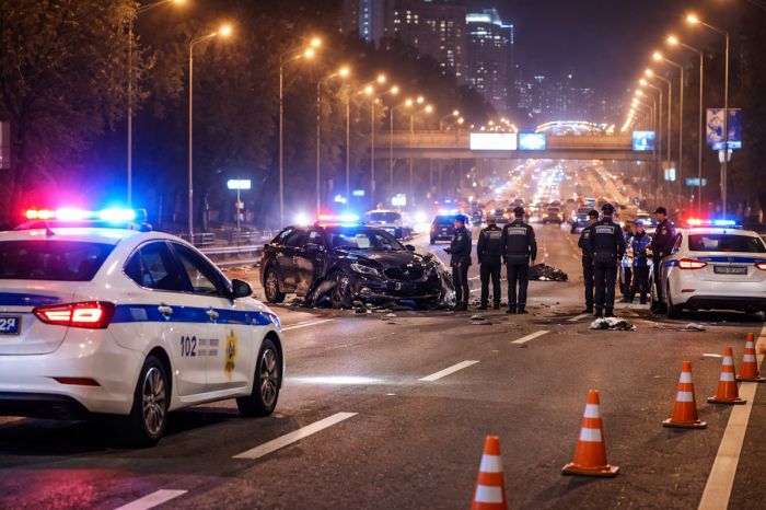 После громкой аварии в Алматы начали увольнять полицейских