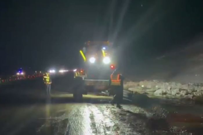 Автобан Астана – Павлодар затопило талыми водами