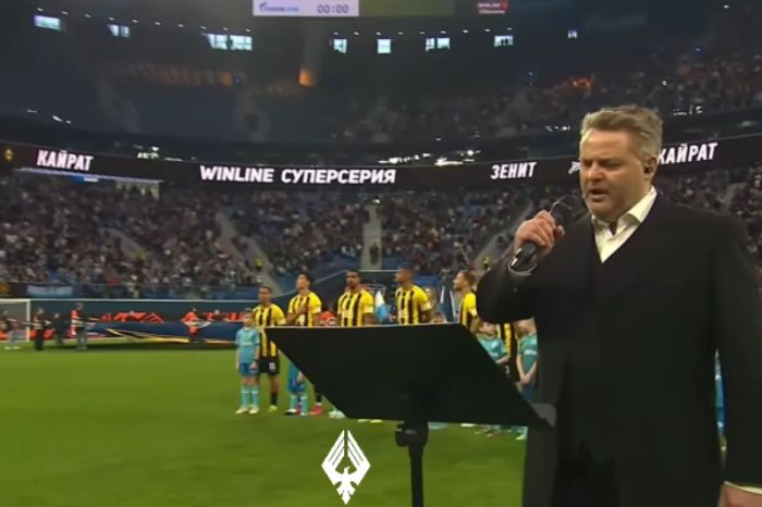 Гимн Казахстана на матче в России вызвал споры в сети