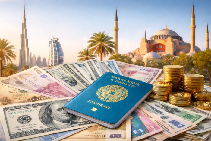 Стало известно, в каких странах Ближнего Востока казахстанцы хранят деньги