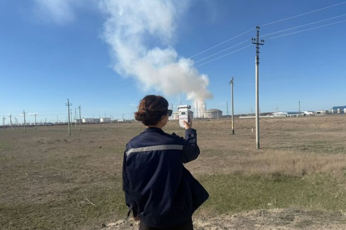 После пожара на полигоне в Атырау выявлено загрязнение воздуха