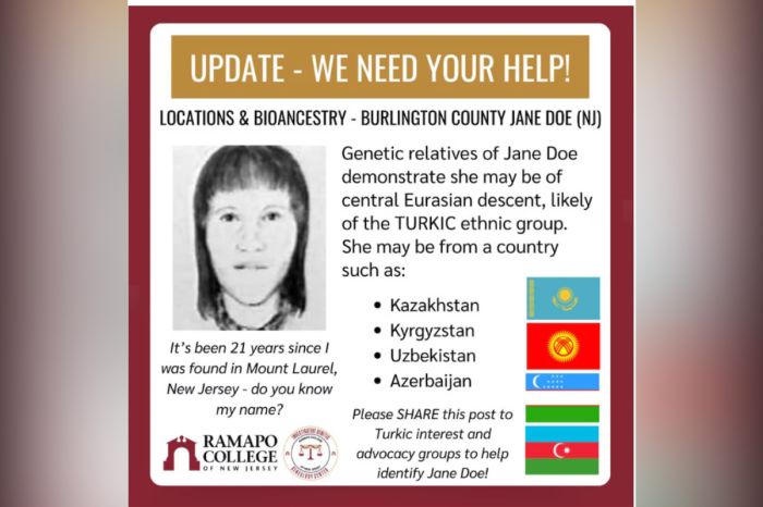 ​Таинственная «Джейн Доу» из США может быть родом из Казахстана​