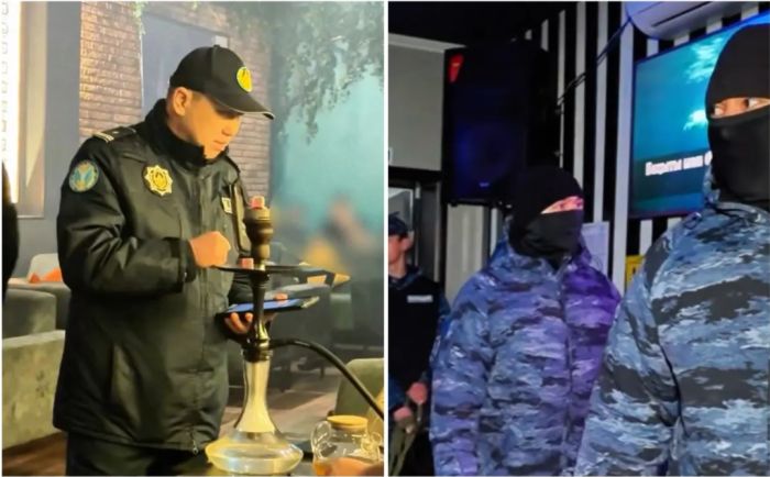  "Особо опасные кальянщики": Кадры эффектного рейда полиции Астаны вызвали иронию в сети