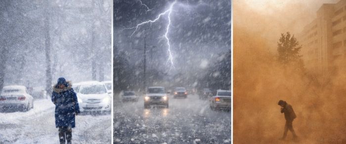  Дожди с переходом в снег и ветер 28 м/с: штормовое предупреждение объявили в 17 регионах