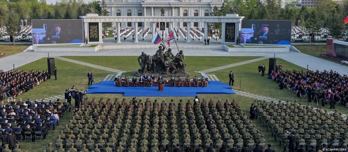 Мемориал военным Северной Кореи, погибшим в Украине/Фото: KCNA/REUTERS