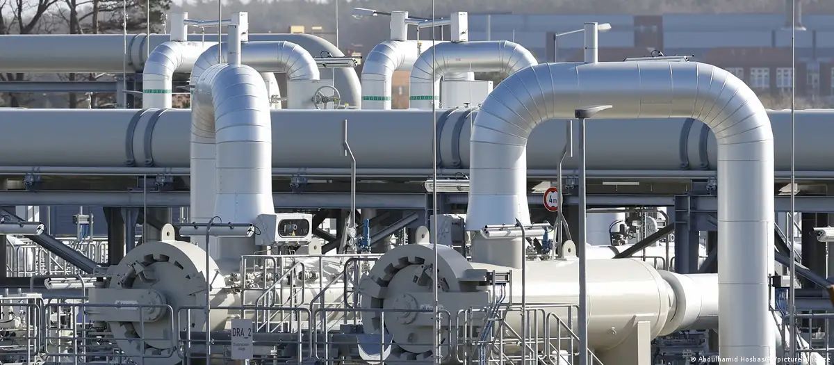 Участок газопровода "Северный поток - 2" близ города Любмин в Германии в феврале 2022 года/Фото: Abdulhamid Hosbas/AA/picture alliance