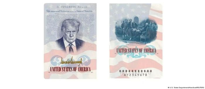 Портрет Трампа появится на обложке американского паспорта