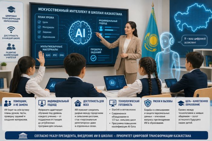 Токаев поручил внедрить ИИ в школы: заменят ли нейросети учителей?