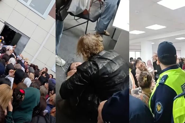Давка из-за «Жасыл ел» в Актау: женщина упала в обморок