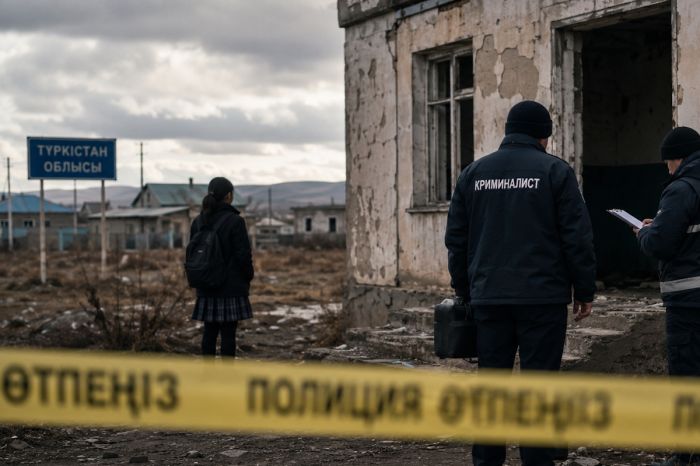 Девятиклассницу подозревают в убийстве мужчины в Туркестанской области