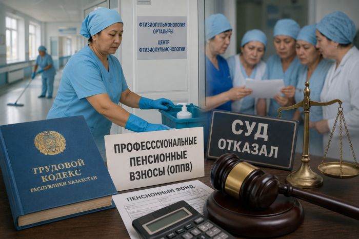 Санитарки центра фтизиопульмонологии судились за пенсионные взносы в Алматы
