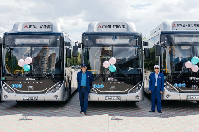 30 новых автобусов поступили в автопарк Атырау