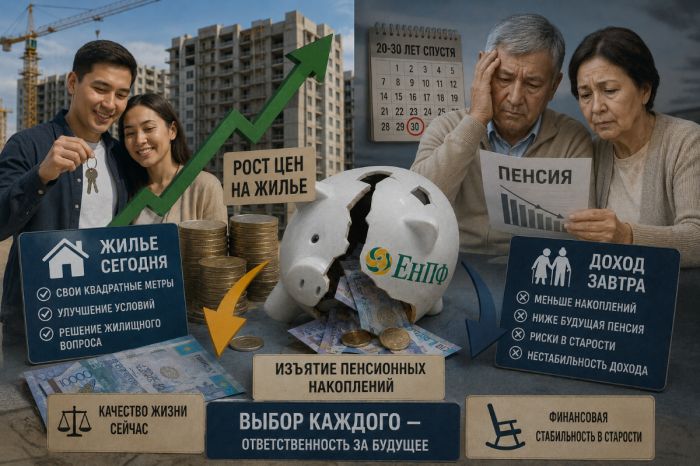 Квартира сегодня или нищая старость завтра? Перед каким выбором оказались казахстанцы