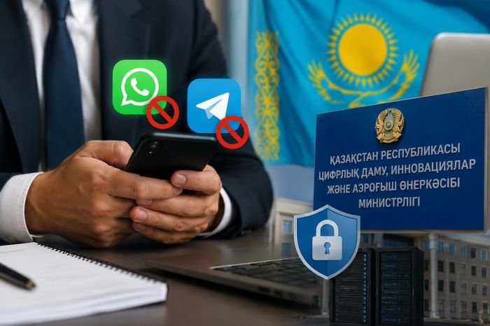 С 12 июля госслужащим могут ограничить использование WhatsApp и Telegram в Казахстане