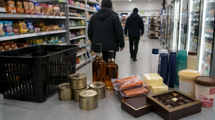 Тушёнка, виски и сёмга: в Атырау раскрыли серию магазинных краж