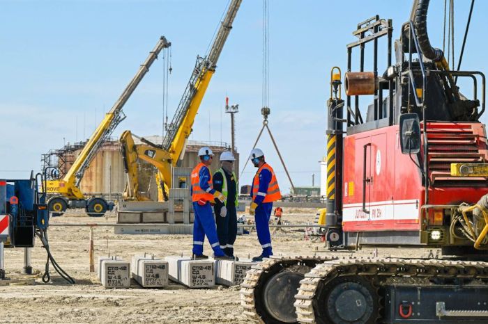 Строительство газосепарационного комплекса под Атырау выполнено на 22%