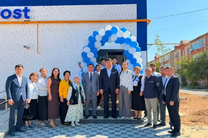 Новое здание передали «Казпочте» в Макатском районе