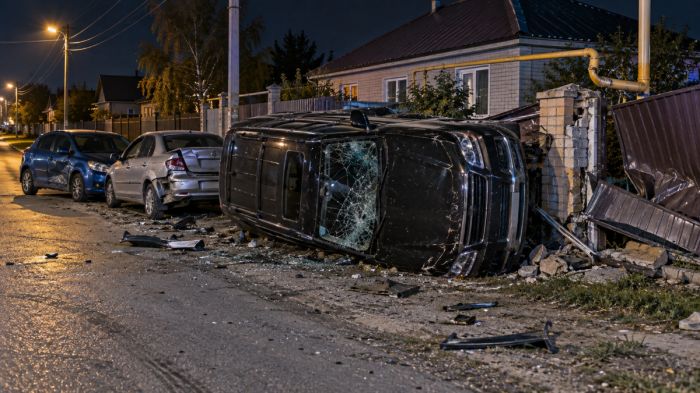 Угнал Lexus, протаранил машины и дом: 19-летнего жителя Тобыла осудили на 4 года