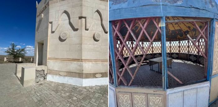 У мавзолея Махамбета обновят сооружение в форме юрты 