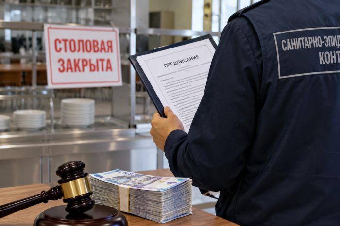 Прокуратура оштрафовала главу санэпидконтроля за нарушение при проверке столовой