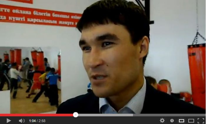 Олимпийский чемпион Серик Сапиев в Атырау 