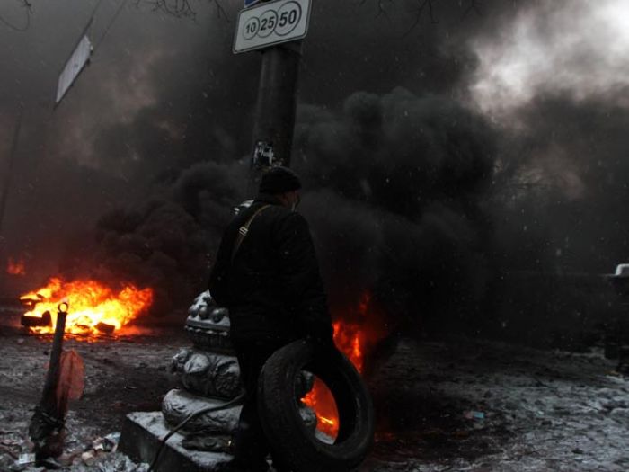 В центре Киева объявлено временное перемирие