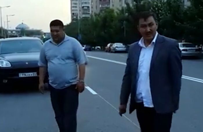 В Алматы пьяный водитель Porshe Cayenne устроил "концерт" на дороге (Видео)