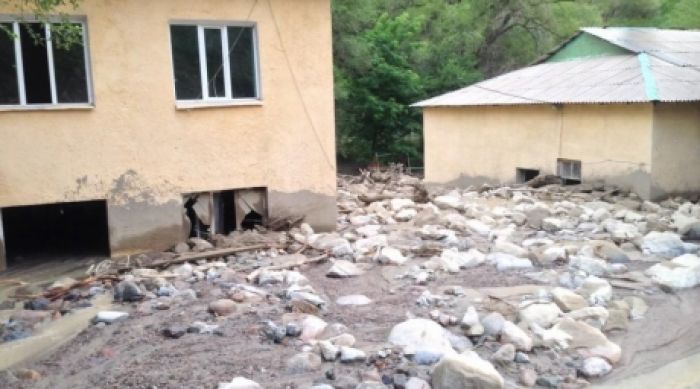 Разрушительный сель в горах Талгара засняли на видео