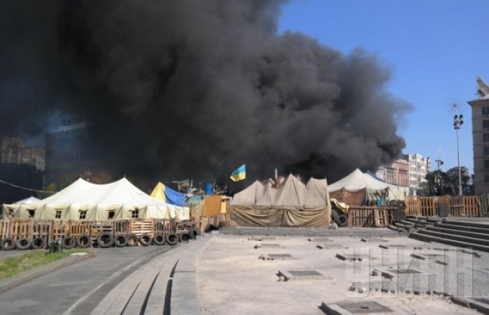 В центре Киева идут столкновения