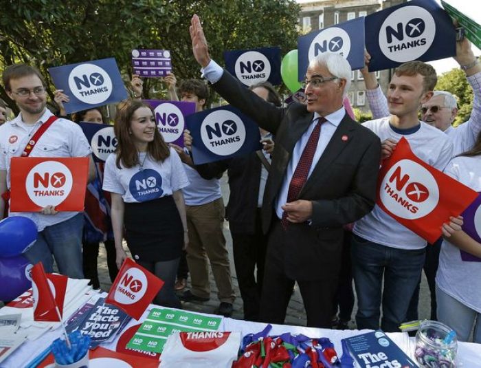 Противники отделения Шотландии вновь оказались в большинстве