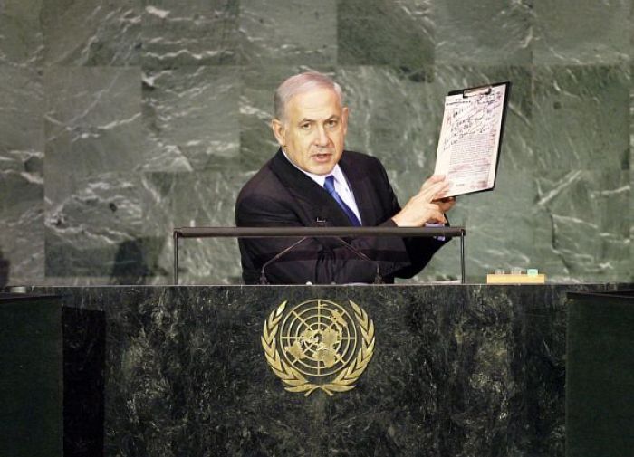Нетаньяху произнес речь перед полупустым залом на Генассамблее ООН