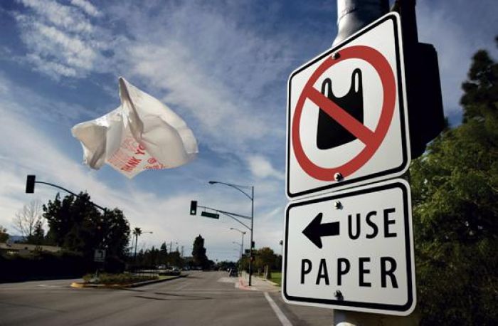 В Калифорнии запретили пластиковые пакеты