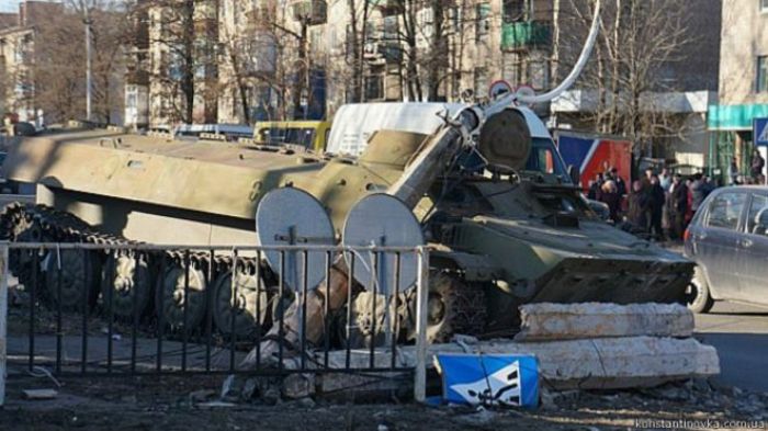 Украина: из-за ДТП c бронемашиной произошли беспорядки