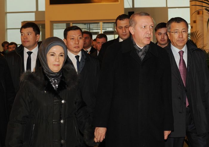 Эрдоган прибыл с первым визитом в качестве Президента Турции в Казахстан