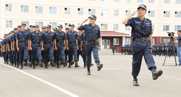 Военнослужащие Нацгвардии вышли на службу в Астане в новой форме