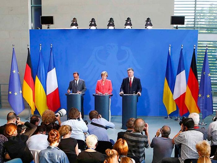 В Берлине прошли переговоры президентов Украины, Германии и Франции