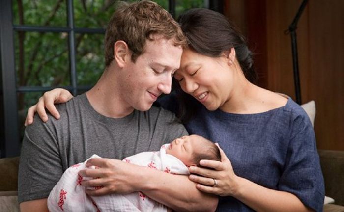 Цукерберг в письме новорожденной дочке обещал отдать 99% состояния на благотворительность