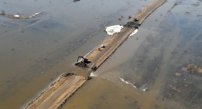 Небывалый паводок случился в СКО из-за ледяных дождей и промерзшей почвы