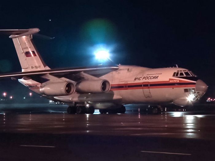 В Москву прибыл самолет МЧС с телами детей, погибших в Карелии