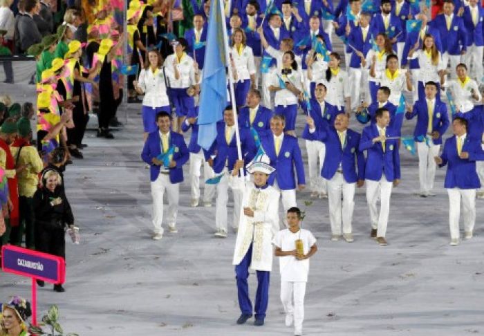  Сборная Казахстана приняла участие в церемонии открытия Олимпиады-2016 