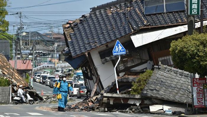 В японской префектуре Кумамото произошло новое землетрясение магнитудой 4,3