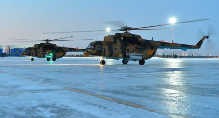 Вертолеты Ми-171Ш поступили на вооружение в ВВС Казахстана