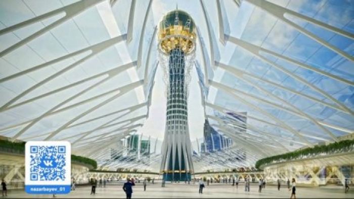 Назарбаеву предложили накрыть куполом водно-зеленый бульвар в Астане 