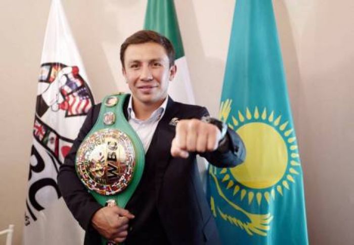 Флаг Казахстана и портрет Геннадия Головкина появились на чемпионском поясе WBC